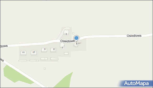 Gardeja, Osiedlowa, 5, mapa Gardeja