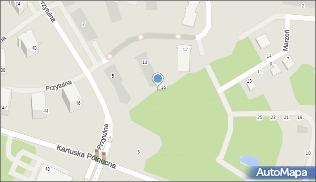 Gdańsk, Osińskiego Mariana, prof., 18, mapa Gdańska