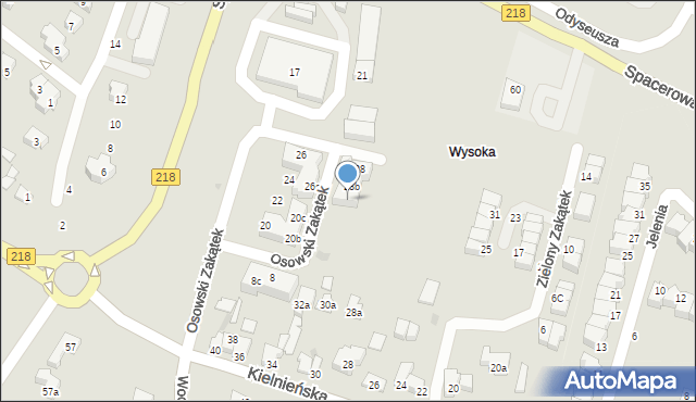 Gdańsk, Osowski Zakątek, 28c, mapa Gdańska