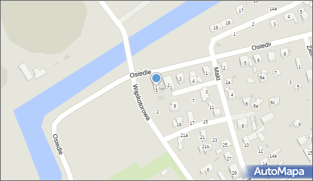 Gdańsk, Osiedle, 1, mapa Gdańska
