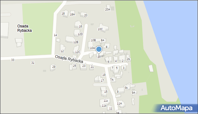 Gdynia, Osada Rybacka, 10, mapa Gdyni