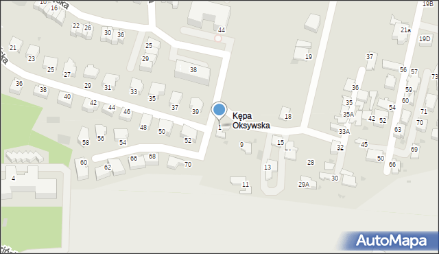Gdynia, Osiedle Kępa Oksywska, 1, mapa Gdyni