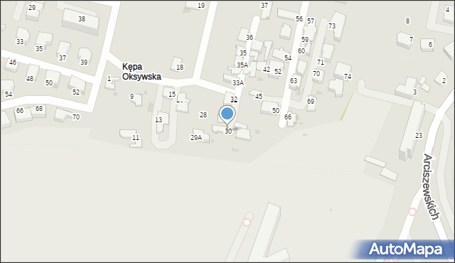 Gdynia, Osiedle Kępa Oksywska, 30, mapa Gdyni