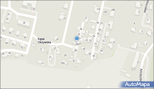 Gdynia, Osiedle Kępa Oksywska, 33A, mapa Gdyni