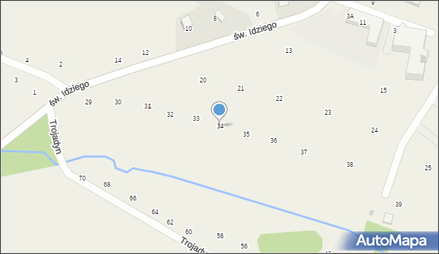 Giebułtów, Osiedle Szkolne, 34, mapa Giebułtów
