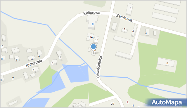 Głębowice, Oświęcimska, 18, mapa Głębowice