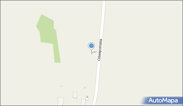 Głębowice, Oświęcimska, 2, mapa Głębowice