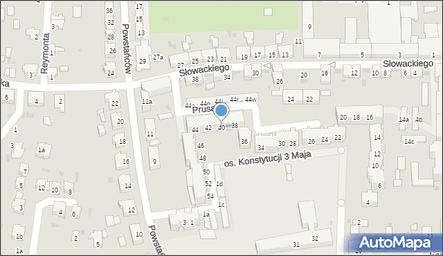 Głubczyce, Osiedle Konstytucji 3 Maja, 40, mapa Głubczyce