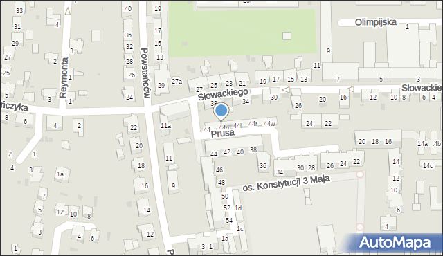 Głubczyce, Osiedle Konstytucji 3 Maja, 44f, mapa Głubczyce