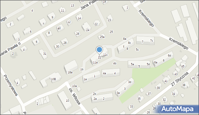 Gniew, Osiedle Witosa Wincentego, 11, mapa Gniew