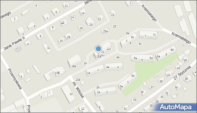 Gniew, Osiedle Witosa Wincentego, 11a, mapa Gniew