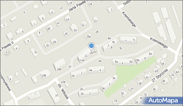 Gniew, Osiedle Witosa Wincentego, 11c, mapa Gniew