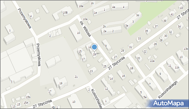 Gniew, Osiedle Witosa Wincentego, 14, mapa Gniew