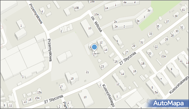 Gniew, Osiedle Witosa Wincentego, 17, mapa Gniew