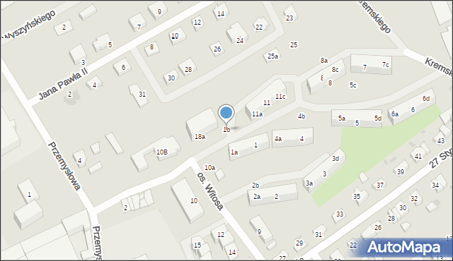 Gniew, Osiedle Witosa Wincentego, 1b, mapa Gniew