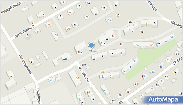 Gniew, Osiedle Witosa Wincentego, 1c, mapa Gniew