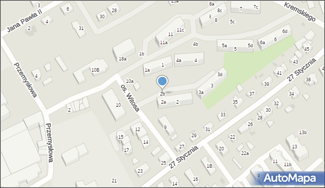 Gniew, Osiedle Witosa Wincentego, 2b, mapa Gniew