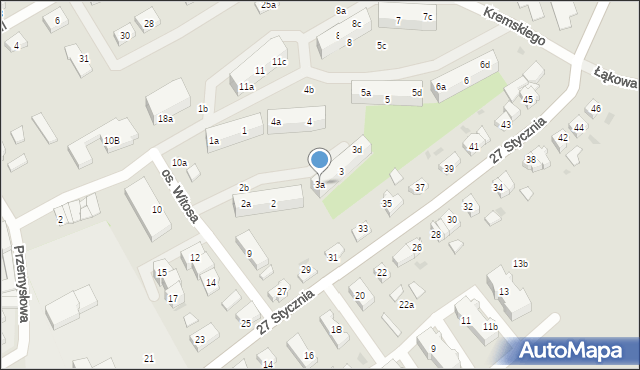 Gniew, Osiedle Witosa Wincentego, 3a, mapa Gniew