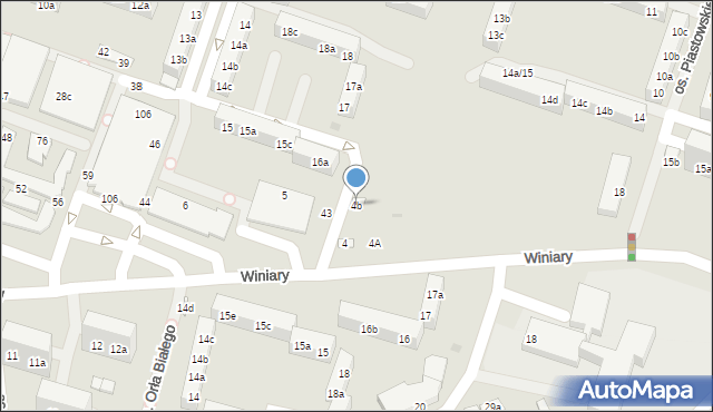 Gniezno, Osiedle Jagiellońskie, 4b, mapa Gniezna