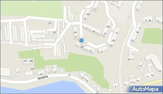 Gniezno, Osiedle Króla Władysława Łokietka, 12b, mapa Gniezna