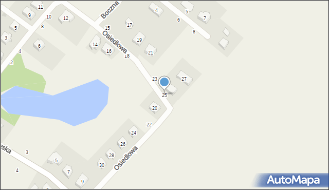 Godziszewo, Osiedlowa, 25, mapa Godziszewo