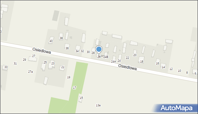 Gołąbek, Osiedlowa, 26, mapa Gołąbek