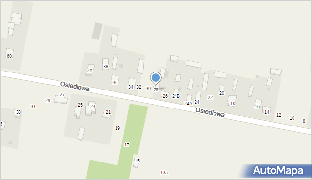 Gołąbek, Osiedlowa, 28, mapa Gołąbek