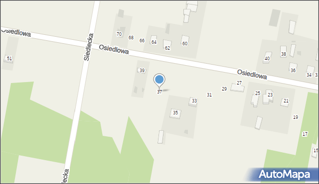 Gołąbek, Osiedlowa, 37, mapa Gołąbek