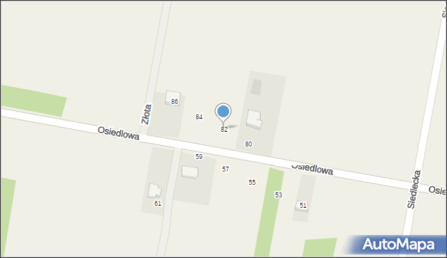 Gołąbek, Osiedlowa, 82, mapa Gołąbek