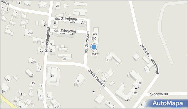 Golczewo, Osiedle Zdrojowe, 10A, mapa Golczewo