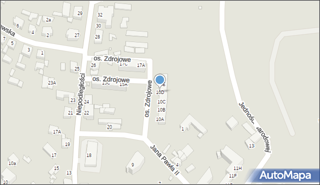 Golczewo, Osiedle Zdrojowe, 10D, mapa Golczewo