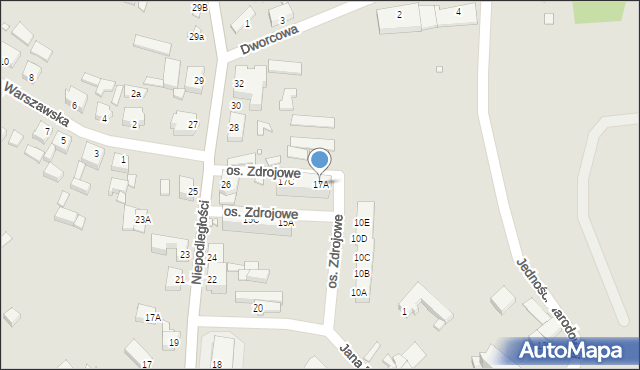 Golczewo, Osiedle Zdrojowe, 17A, mapa Golczewo