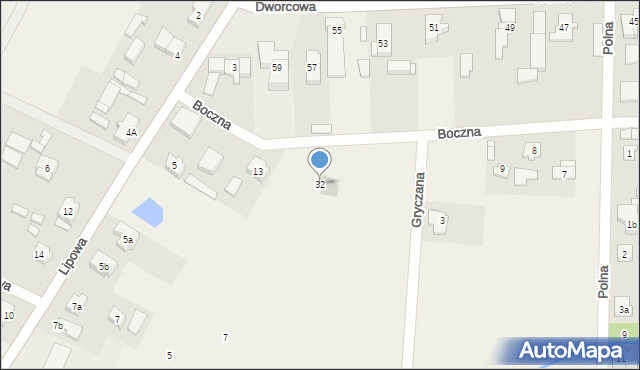 Golęczewo, Oświatowa, 32, mapa Golęczewo