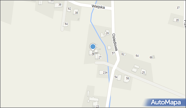 Goleszów, Osiedlowa, 28, mapa Goleszów