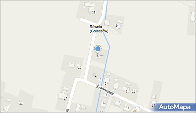 Goleszów, Osiedlowa, 44, mapa Goleszów