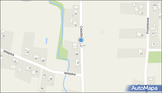 Goleszów, Osiedlowa, 71, mapa Goleszów