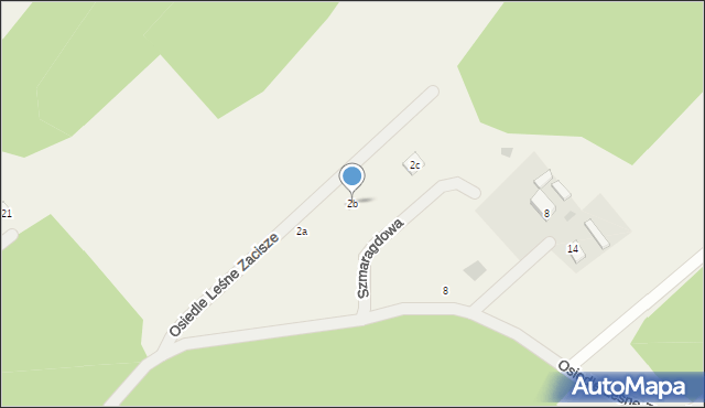 Gołubie, Osiedle Leśne Zacisze, 2b, mapa Gołubie