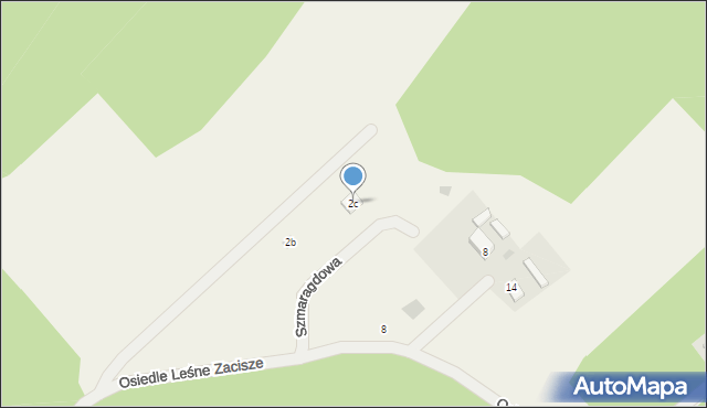 Gołubie, Osiedle Leśne Zacisze, 2c, mapa Gołubie