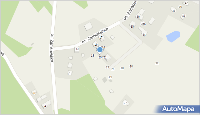 Gołubie, Osiedle Zamkowisko, 20, mapa Gołubie