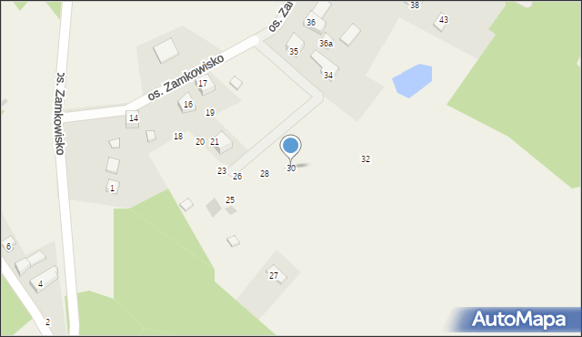 Gołubie, Osiedle Zamkowisko, 30, mapa Gołubie