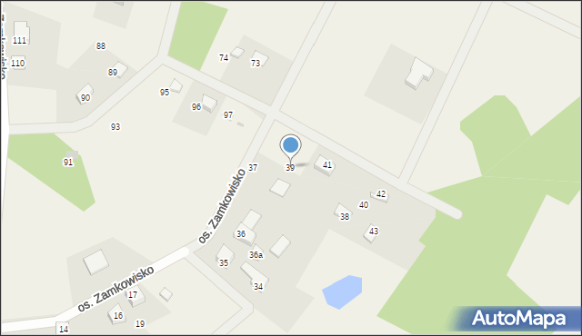 Gołubie, Osiedle Zamkowisko, 39, mapa Gołubie