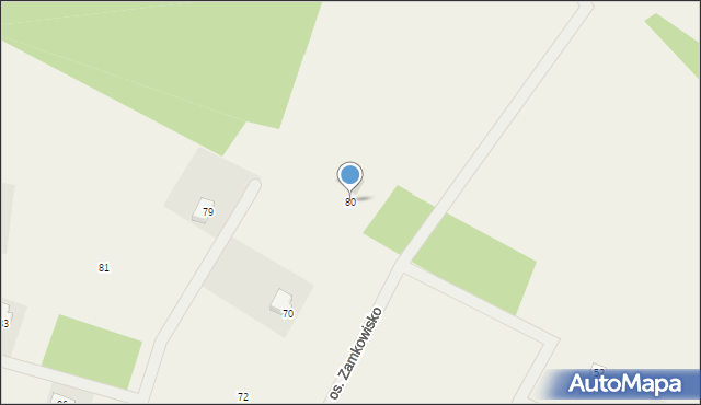 Gołubie, Osiedle Zamkowisko, 80, mapa Gołubie