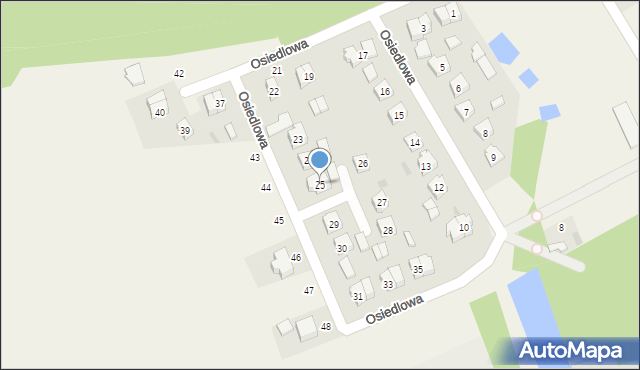 Gończyce, Osiedlowa, 25, mapa Gończyce