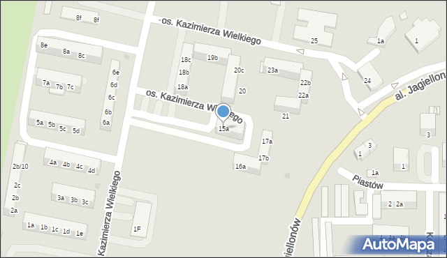 Góra, Osiedle Kazimierza Wielkiego, 15a, mapa Góra