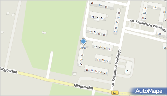 Góra, Osiedle Kazimierza Wielkiego, 2b/10, mapa Góra