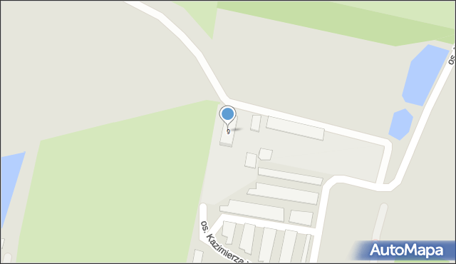 Góra, Osiedle Kazimierza Wielkiego, 9, mapa Góra