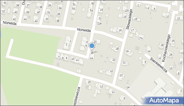Góra, Osiedle Zacisze, 16, mapa Góra