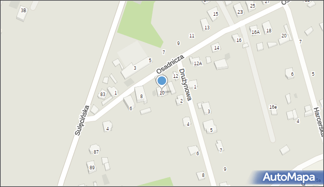 Gorzów Wielkopolski, Osadnicza, 10, mapa Gorzów Wielkopolski