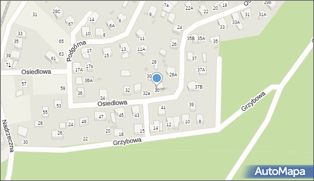 Gościcino, Osiedlowa, 30, mapa Gościcino