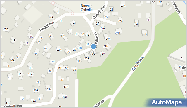 Gościcino, Osiedlowa, 31, mapa Gościcino